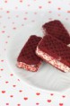Falsos sandwiches helados de red velvet
